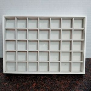 White Wooden Display Case